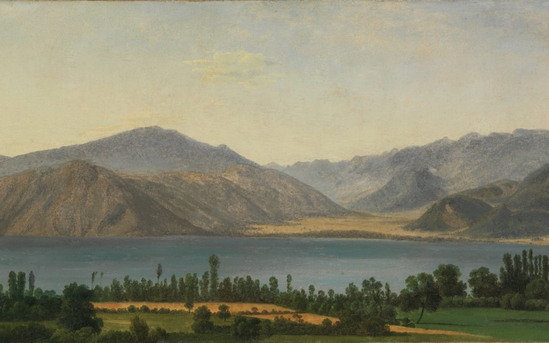 Il lago Fucino e le montagne degli Abruzzi – Jean-Joseph-Xavier Bidauld