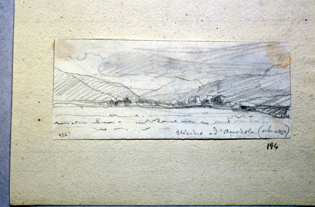 Paesaggio vicino ad Auricola (Abruzzo) – Vittorio Avondo