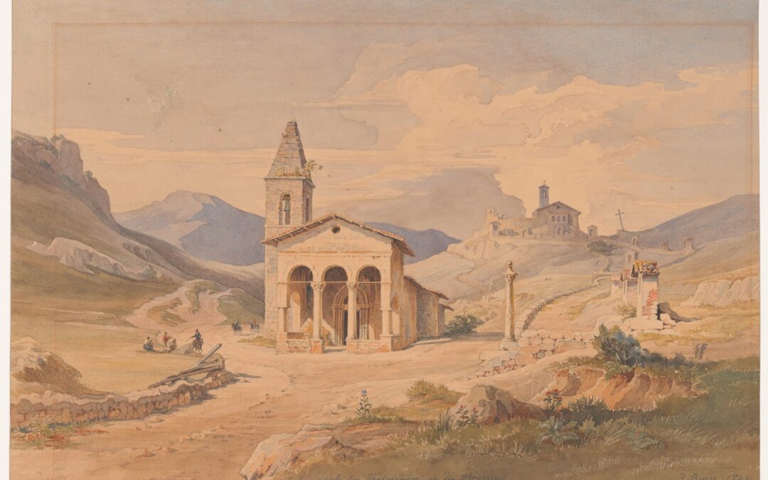 Passo di montagna vicino a Tagliacozzo in Abruzzo – Georg Heinrich Busse